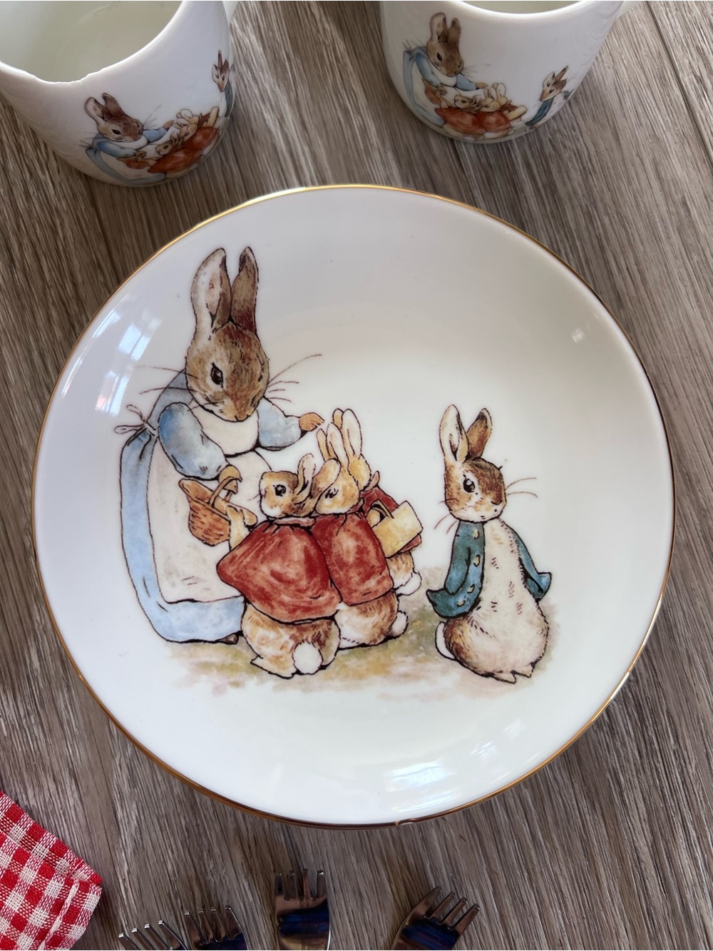 Beatrix Potter Peter Rabbit Picnic Tea Set Complete Set - Picture 8 of 14